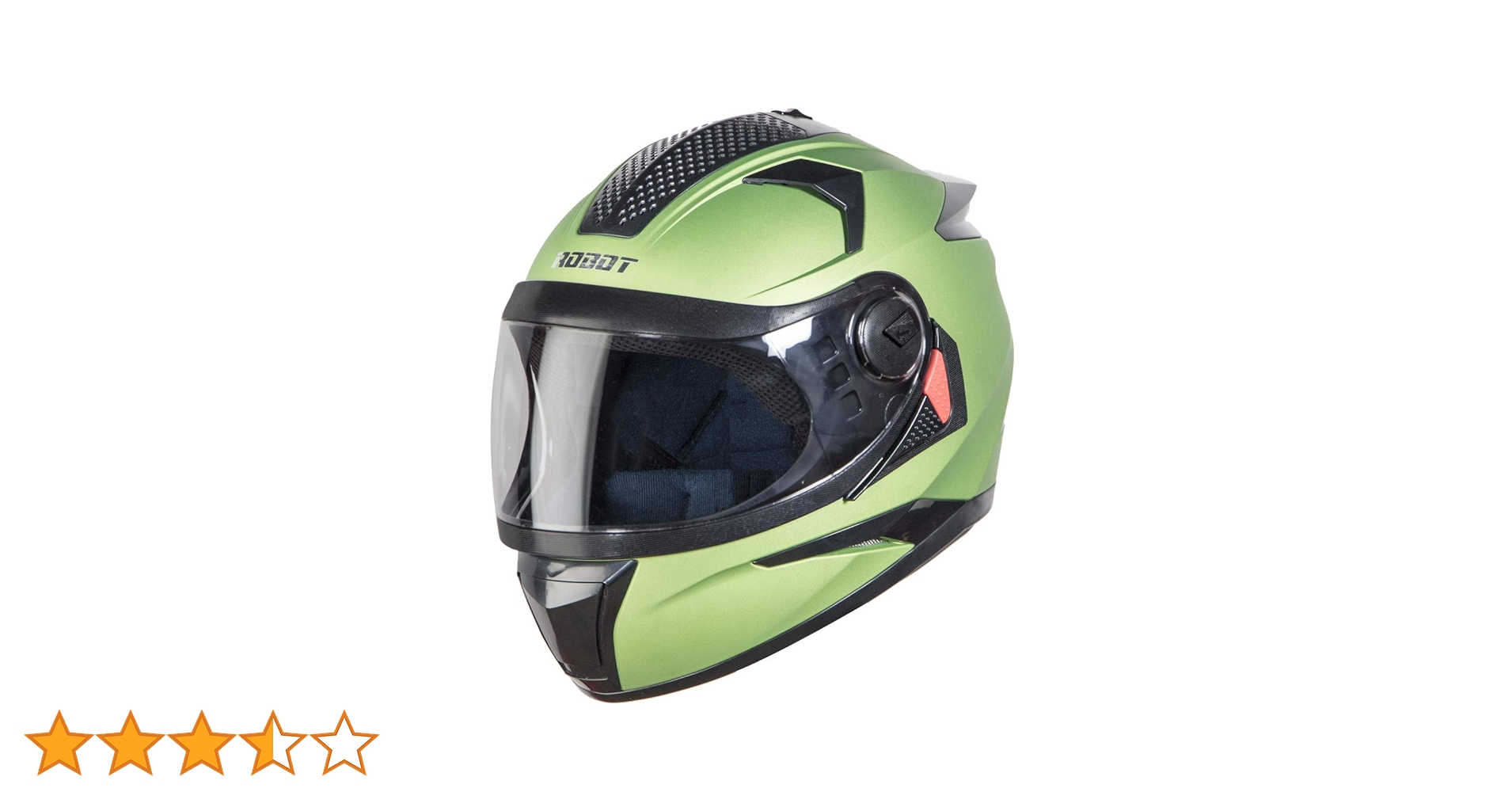 Steelbird SBH-17 Robot Full Face Helmet Y. Green, Size: M(55