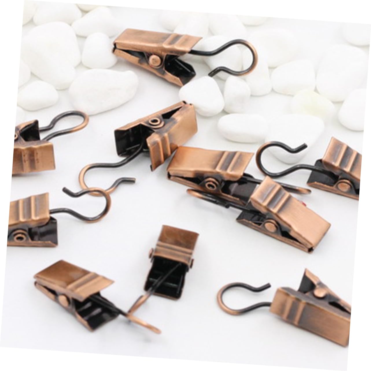 Ciieeo 180pièces Clips Acier Inoxydable pour Rideaux Métalliques Multi-Usage Accessoires De Décoration pour Photos Et Couleur Aléatoire