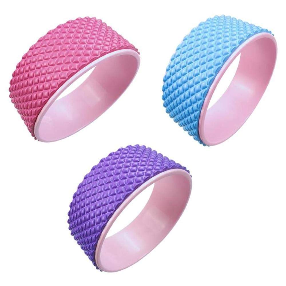 Ruota circolare for yoga e pilates in TPE, rullo for fitness, anello for for modellare la vita, for bodybuilding, strumento for l'allenamento della schiena