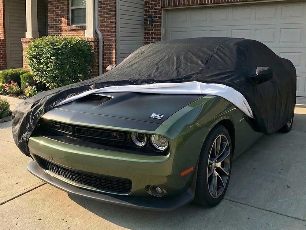 CarsCover Custom Fits for Dodge Challenger Car Cover 5 Layer Ultrashield Premium Black Covers R T SRT T — view 2