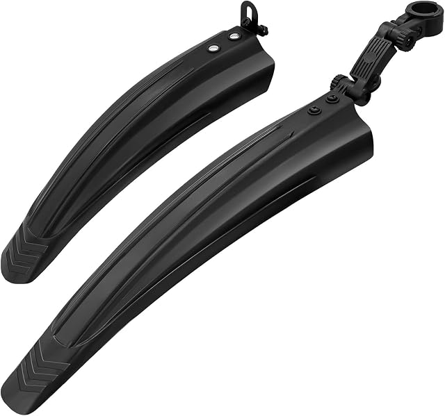Ledeak Bike Mudguard Set, Portable Adjustable Road Mountain Bike Bicycle Cycling Tires Front and Rear Mud Guard Fenders for MTB Mountain Road Bike