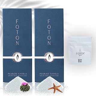 Most Popular Bundle: Dreamy Dunes + Lazy Lulu, Scented Luxury Candle with 30 Wicks Plus 30-Pack of Wicks – Foton Pearled Candle