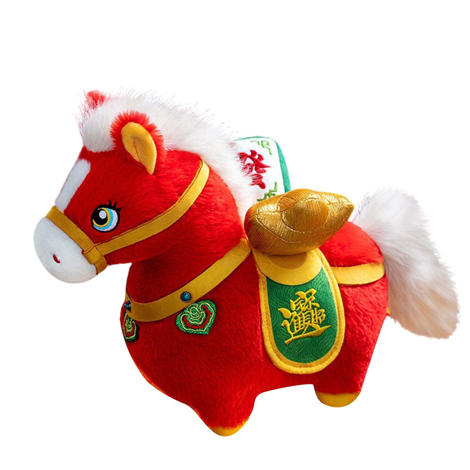 Buxuaaaa Cultural Horse Pattern Sofa Pillow Traditional Chinese New Year Decoration Cushion for Home Decorative Pillow