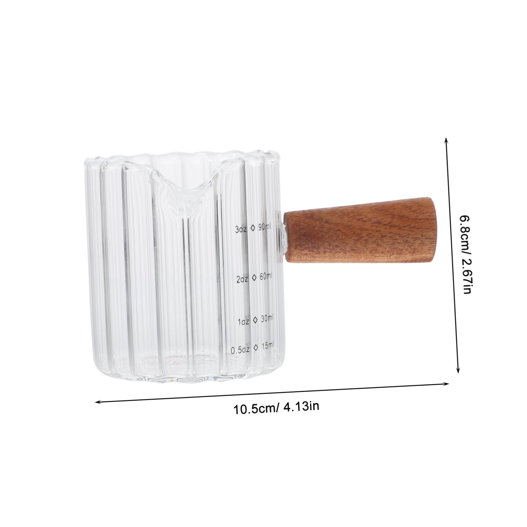MAGICLULU 4 Tazze Graduate in Per Caffè Espresso Da 90 Ml Con Beccuccio Per Caraffa Da Caffè