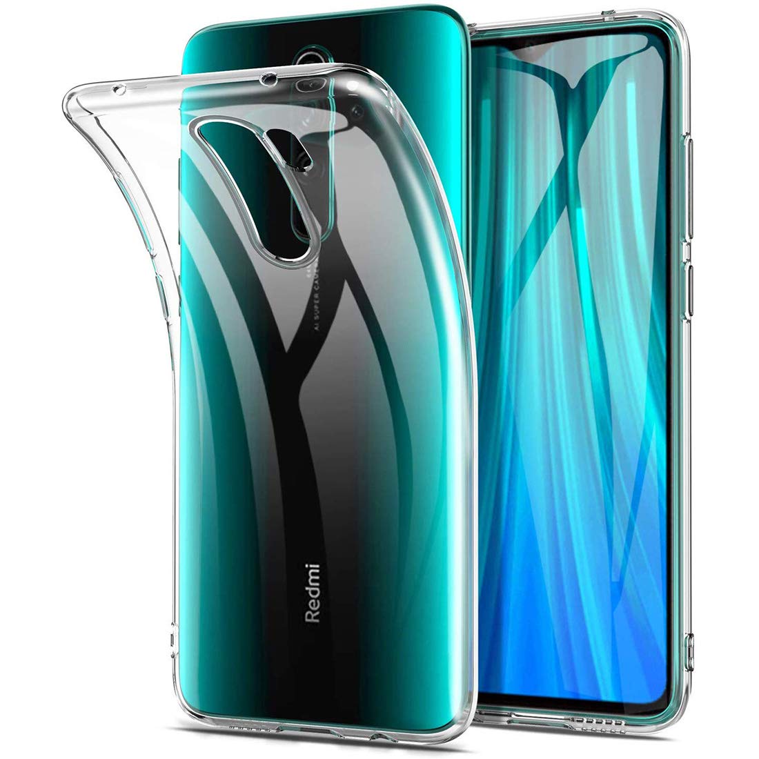Amazon Brand - Solimo Silicone Mobile Cover for Mi Redmi Note 8 Pro (Soft & Flexible Back Case), Transparent (B083PCZ6QV) Amazon Price History, Amazon Price Tracker