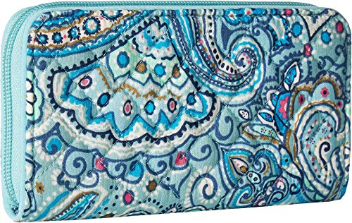 Vera Bradley Iconic RFID Georgia Wallet in Daisy Dot Paisley Signature Cotton2