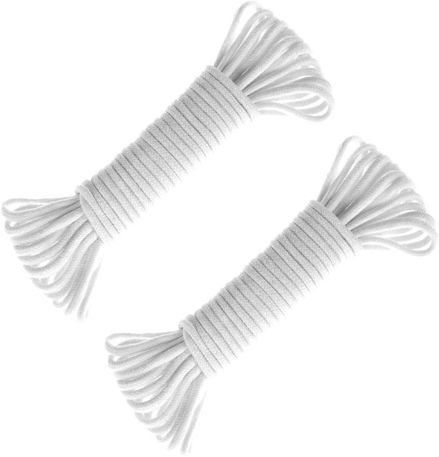 THE WHITE SHOP2Pcs Self Watering Wick, Plant Watering Hydroponic Wicking Self-Watering, 30 Feet Potted self Watering Rope for DIY Plant Automatic Watering Device