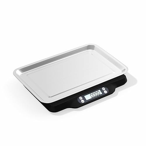 Miniatura 7 de Helsevesen Báscula digital para mascotas (66.1 lbs0.07 oz 66 libras0.1 oz), báscula postal, báscula de envío compacta, báscula de banco compacta,