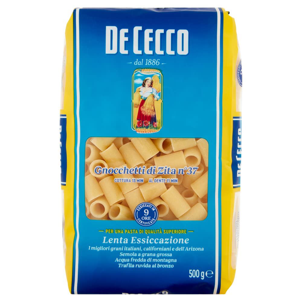 20 x Pasta De Cecco 100% Italiano Gnocchetti di Zita n. 37 fideos 500 g