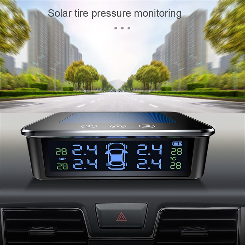 Tpms Temperatura con 4 sensori Esterni per Il Monitor per Pneumatici per Pneumatici per Pneumatici per Pneumatici per Pneumatici monitoraggio Pressione Pneumatici 37