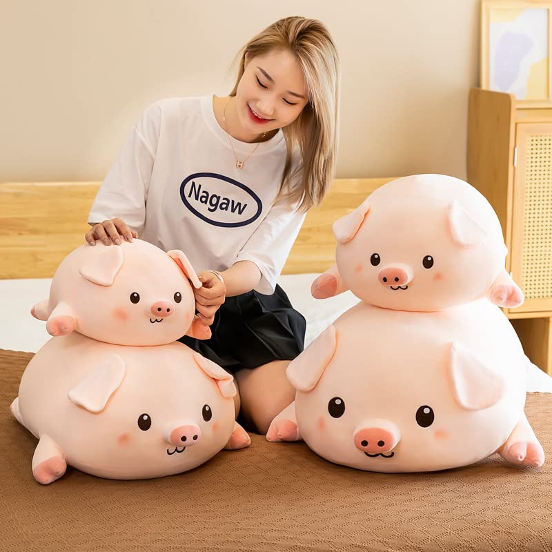 Simpatico Fumetto Maiale Peluche Giocattolo Kawaii Rosa Maiale Cuscino Peluche Animali Di Peluche Cuscino Bambola Per I Bambini Compleanno Regalo Di Natale 75 cm Rosa