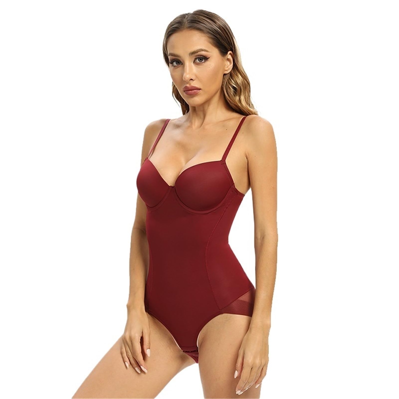 Mujer Bodies Body moldeador de cuerpo, bralette con tirantes, lencería for mujer con copa con aros, ropa moldeadora