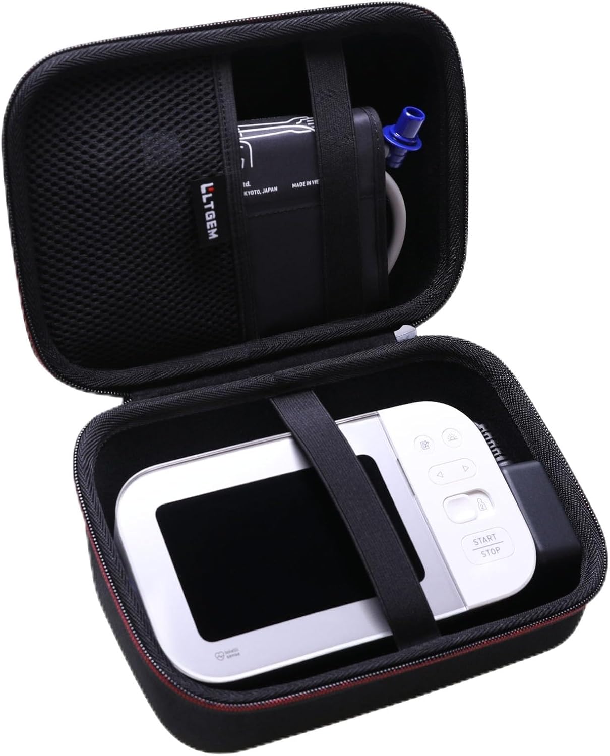 LTGEM Case Compatible with OMRON Platinum BP5450 / OMRON Gold BP5350 Blood Pressure Monitor, Case Only, Black