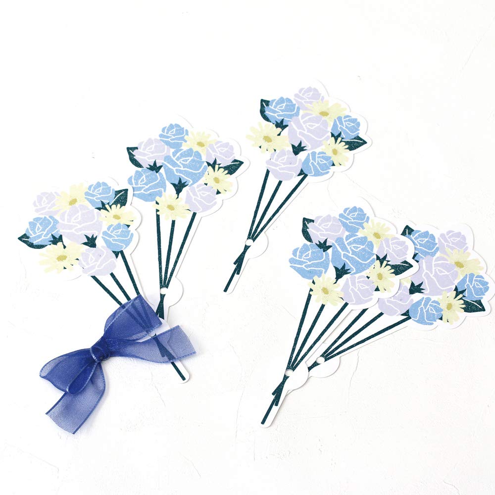 Amazon | ラボクリップ 色紙 メッセージカードブーケ ブルー SCCD28-BL