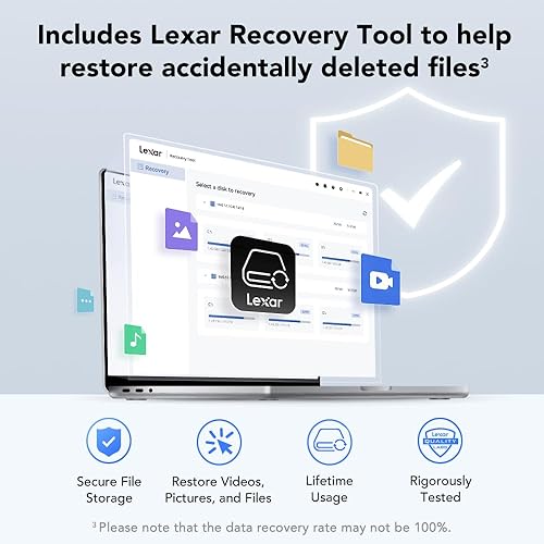 Miniatura 7 de Lexar SSD externo ES3 de 2 TB, lectura de hasta 1050 MBs, expansión de almacenamiento, compatible con teléfonos inteligentes USB-C, iPhone 1516, PC,