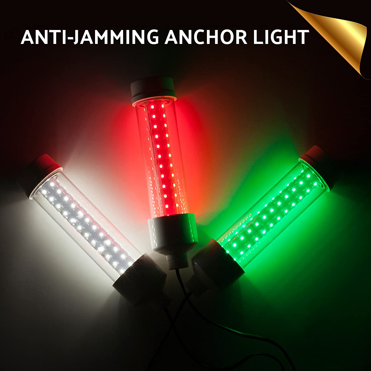 Luce Di Navigazione A LED Per Barca - 12V 0.85W, Rosso/verde, Resistente Alle Intemperie, Dimensioni 42.6x58.9x33.6 Mm