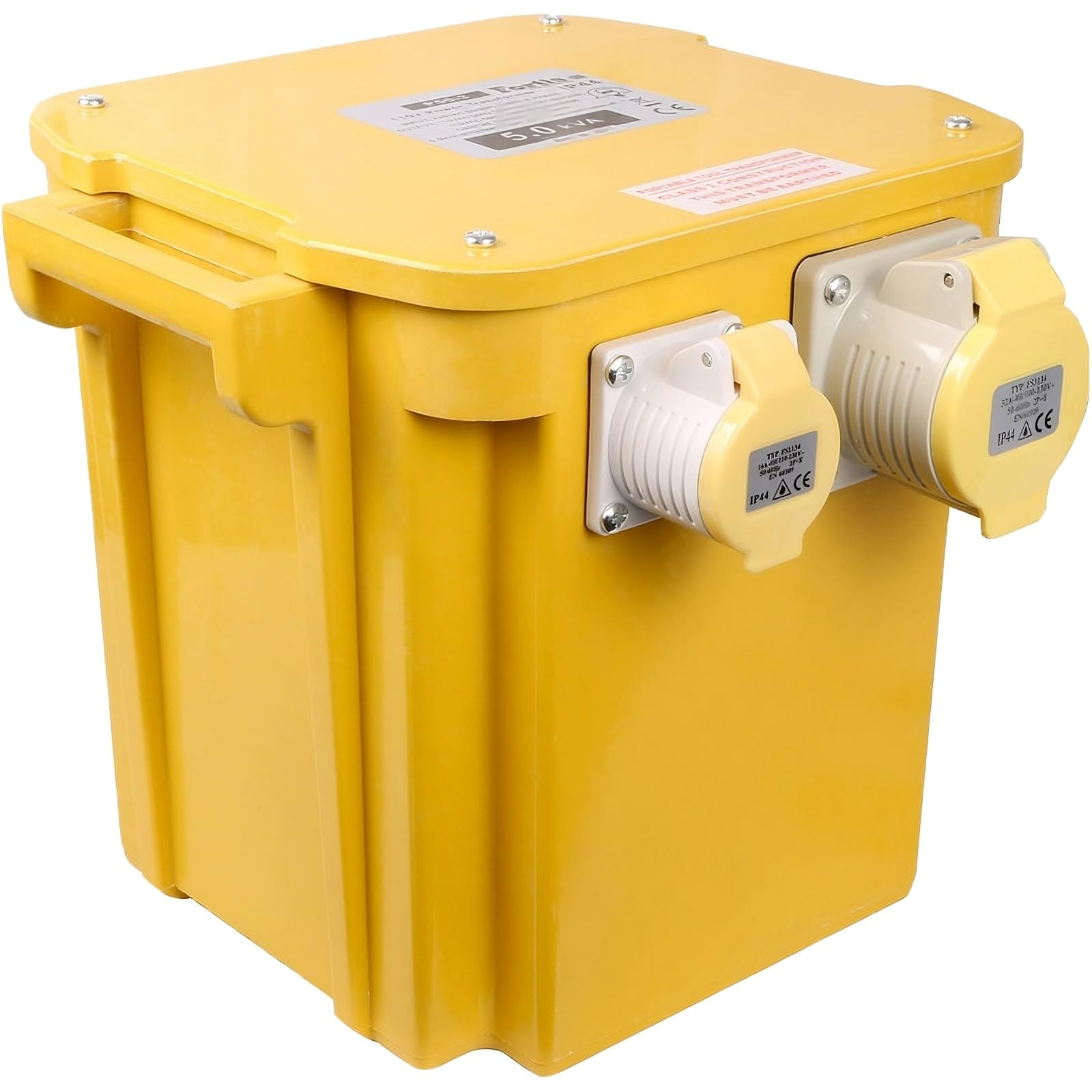 5KVA Transformer 240V to 110V / 110V to 240V – Heavy Duty Step Up & Step Down Site Transformer – Industrial Single Phase Power Converter for Construction & Workshop Use