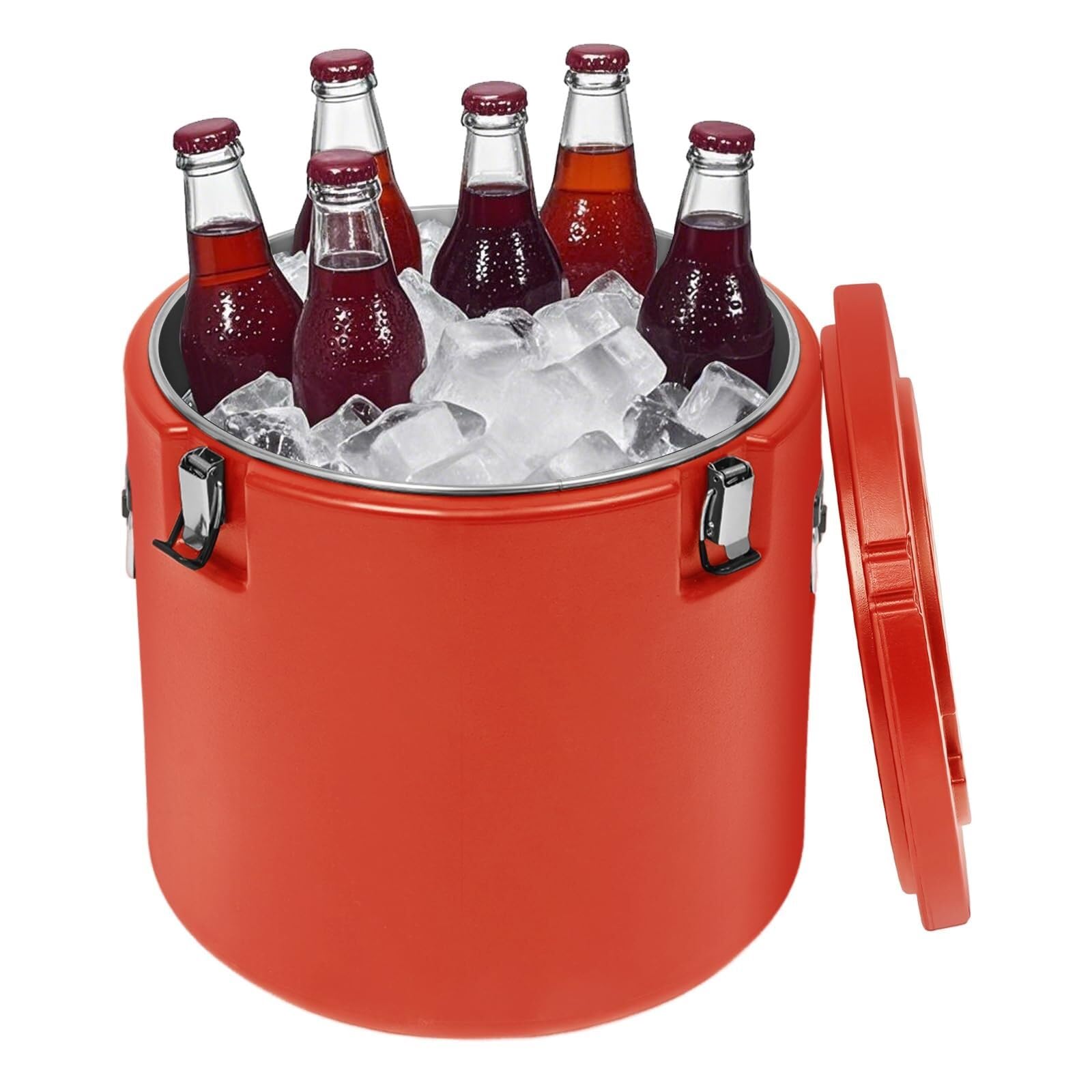 SDCFFC Portable Insulated Bucket Commercial Food Warmer for Hot & Cold Insulated Soup Container for Juice Tea insulated bucket