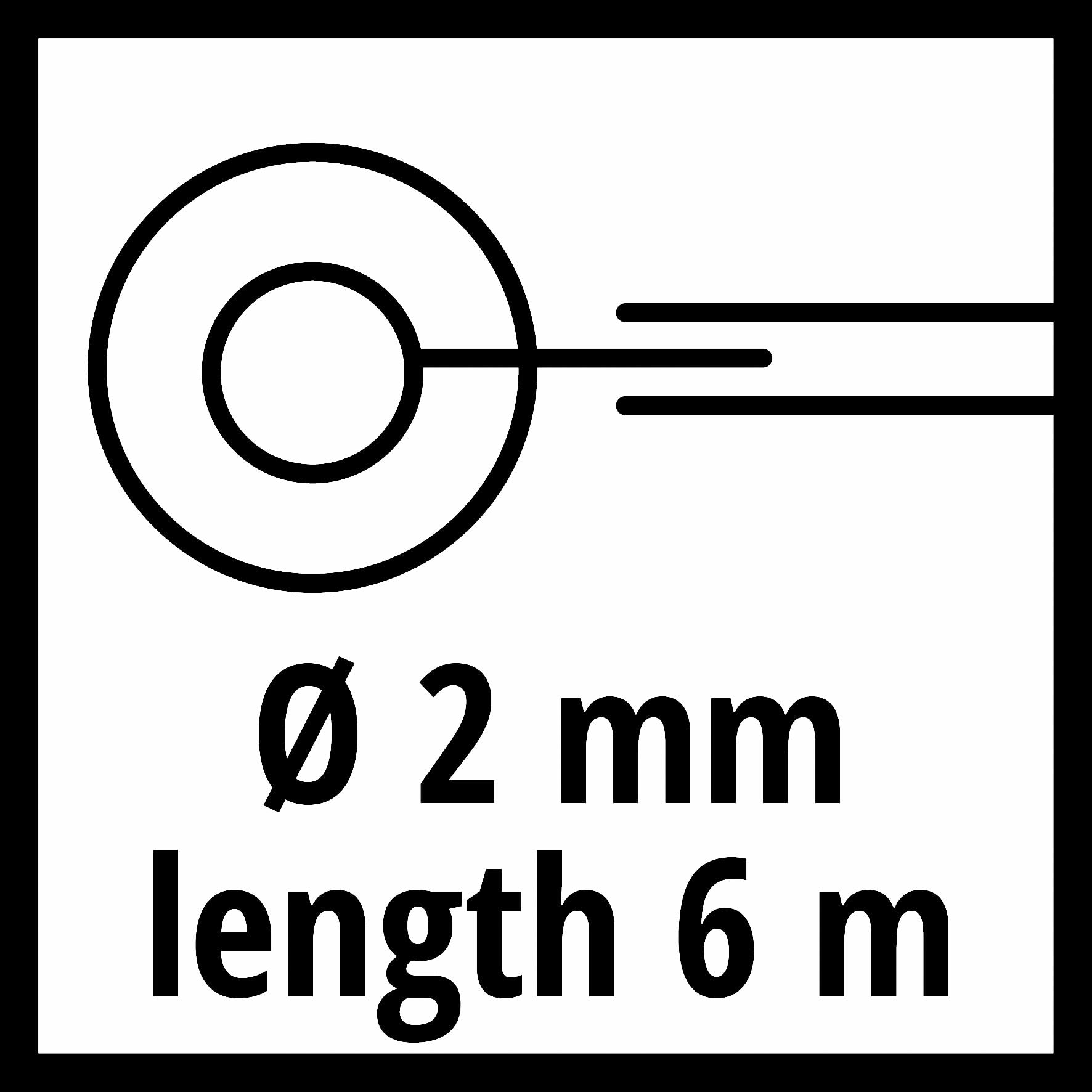 Bobina de hilo doble de repuesto Original Einhell de 2,0 mm (accesorio de desbrozadora, para desbrozadora GP-BC 36/430 Li BL y GP-BC 36/430 Li P BL de Einhell, 43 cm de ancho de corte, longitud 6 m)
