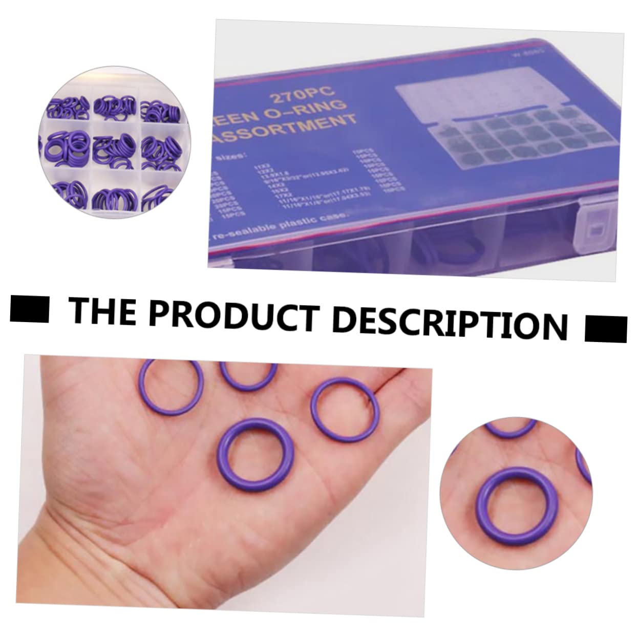 ABOOFAN 18 Size Car Sealing Ring Kit Gasket Assortment Set Rubber Seals for Automotive Pipe