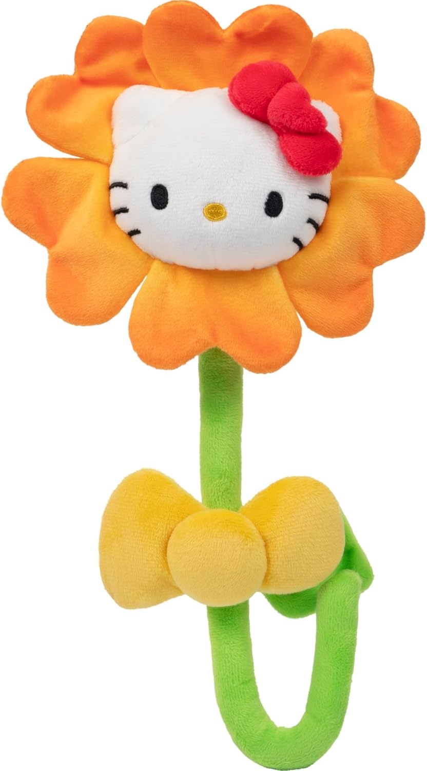 Hello Kitty® and Friends 14-inch Plush Flower 2 Pack - Hello Kitty® & My Melody™ with Bendable Stems - Giftable Packaging - Officially Licensed - Ages 6+