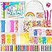 KUUQA 61 Pcs Slime Kit, incluyendo Fishbowl Beads, papel azúcar, rejilla, Googly Eyes, Shell, rebanadas, confeti, bolas espuma lodo, hoja imitación oro para la fabricación baba artesanía bricolaje