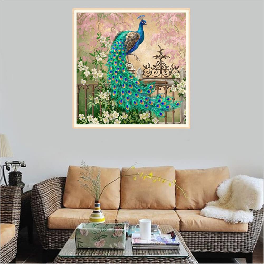 Kit 5D Diamond Painting Fai Da Te Completo - Quadro Con Diamanti Per Adulti E Bambini - Decorazione Parete (T7, Trapano Pieno)
