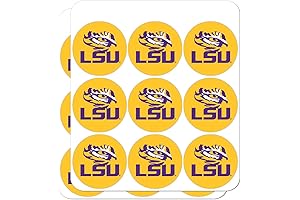 LSU Face Stickers | Yellow Planner Calendar Scrapbooking Crafting Stickers