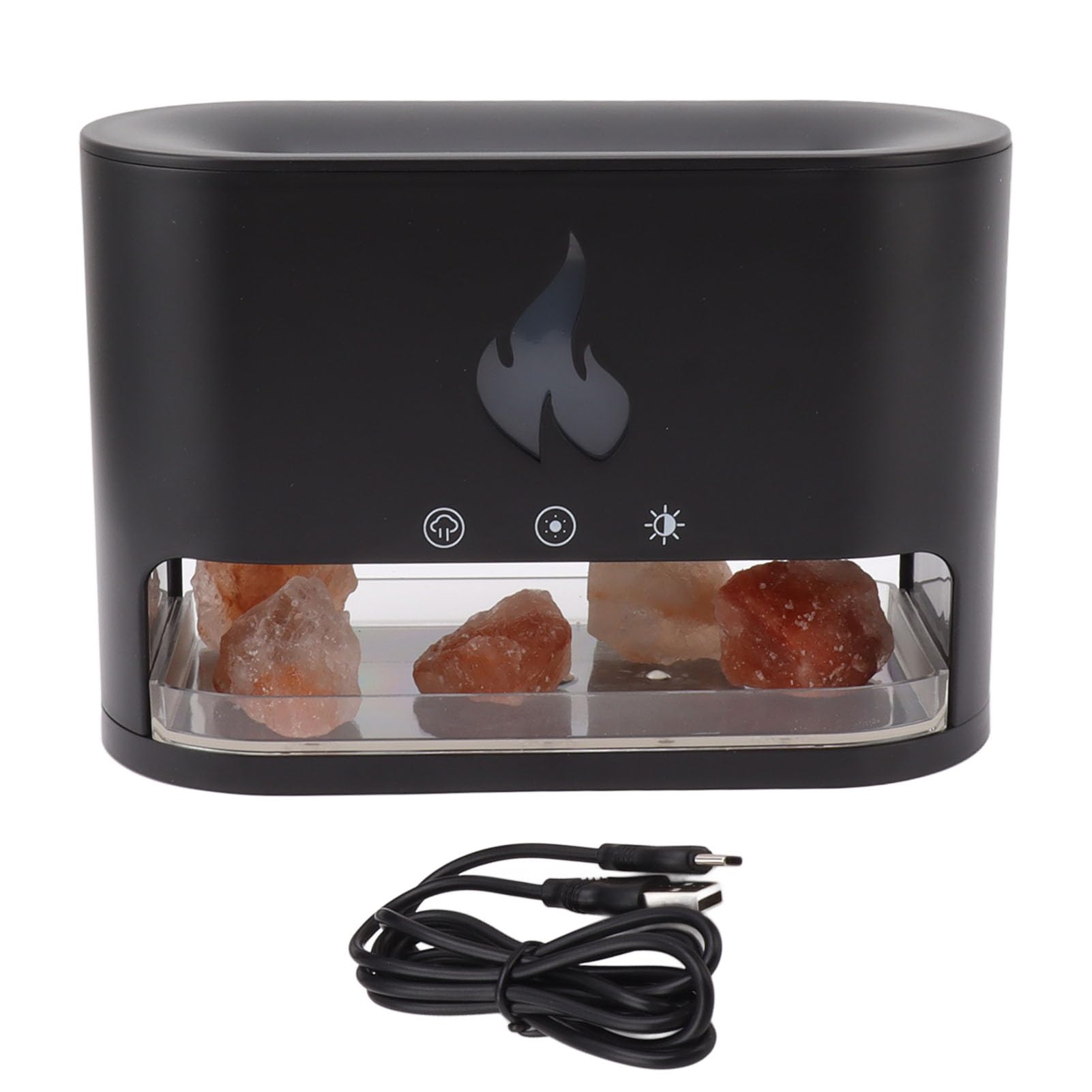 250ml Flame Air Diffuser Humidifier 7 Colors Flame Aromatherapy Diffuser Essential Oil Diffuser for Home Use Office Use