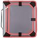 Five Star 2 Inch Zipper Binder, 3 Ring Binder, Expansion Panel, Durable, Gray/Bright Coral (29052IY8)