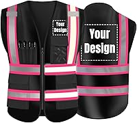 Vista 11 de YOWESHOP El chaleco reflexivo de la seguridad de la alta visibilidad modifica el chaleco del trabajo