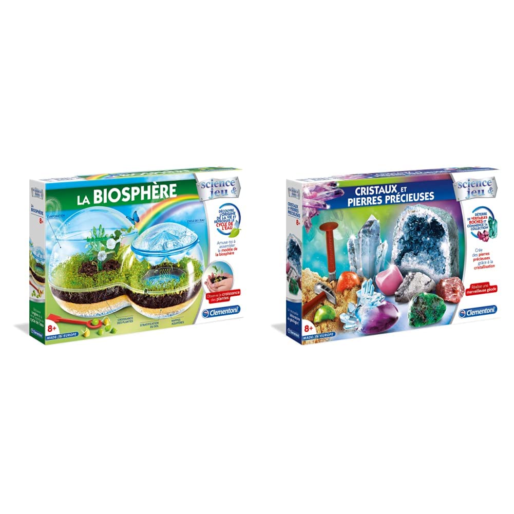Clementoni Science Et Jeu – La Biosphère – Cycle De L'eau + Graines Trèfle Et Liseron – Dès 8 Ans – Ludique Et éducatif