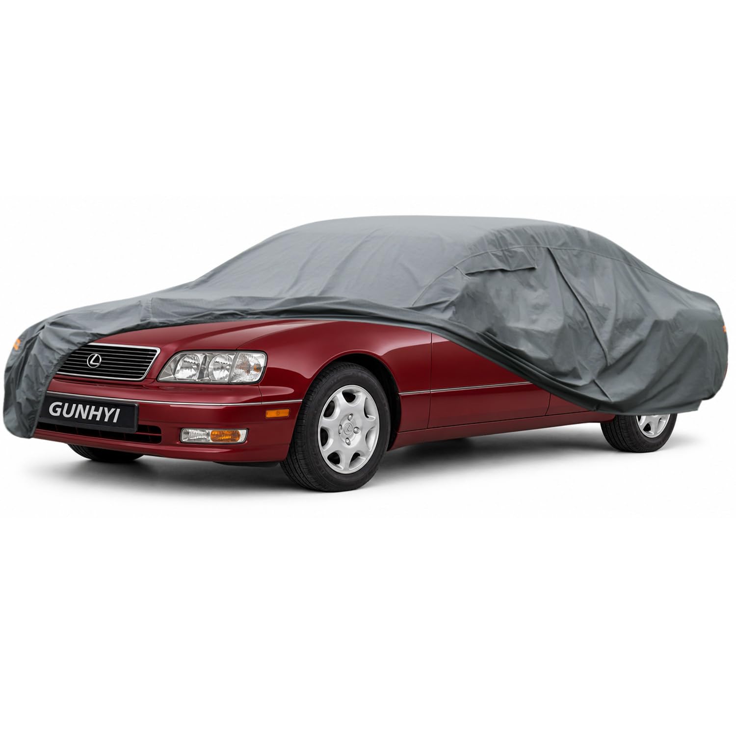 GUNHYI Premium Car Cover Custom Fit Lexus SC(1991-2001), 16 Layers Heavy Duty Car Cover Waterproof All Weather with Zipper Door for Sun Rain Snow Dust Uv Protection