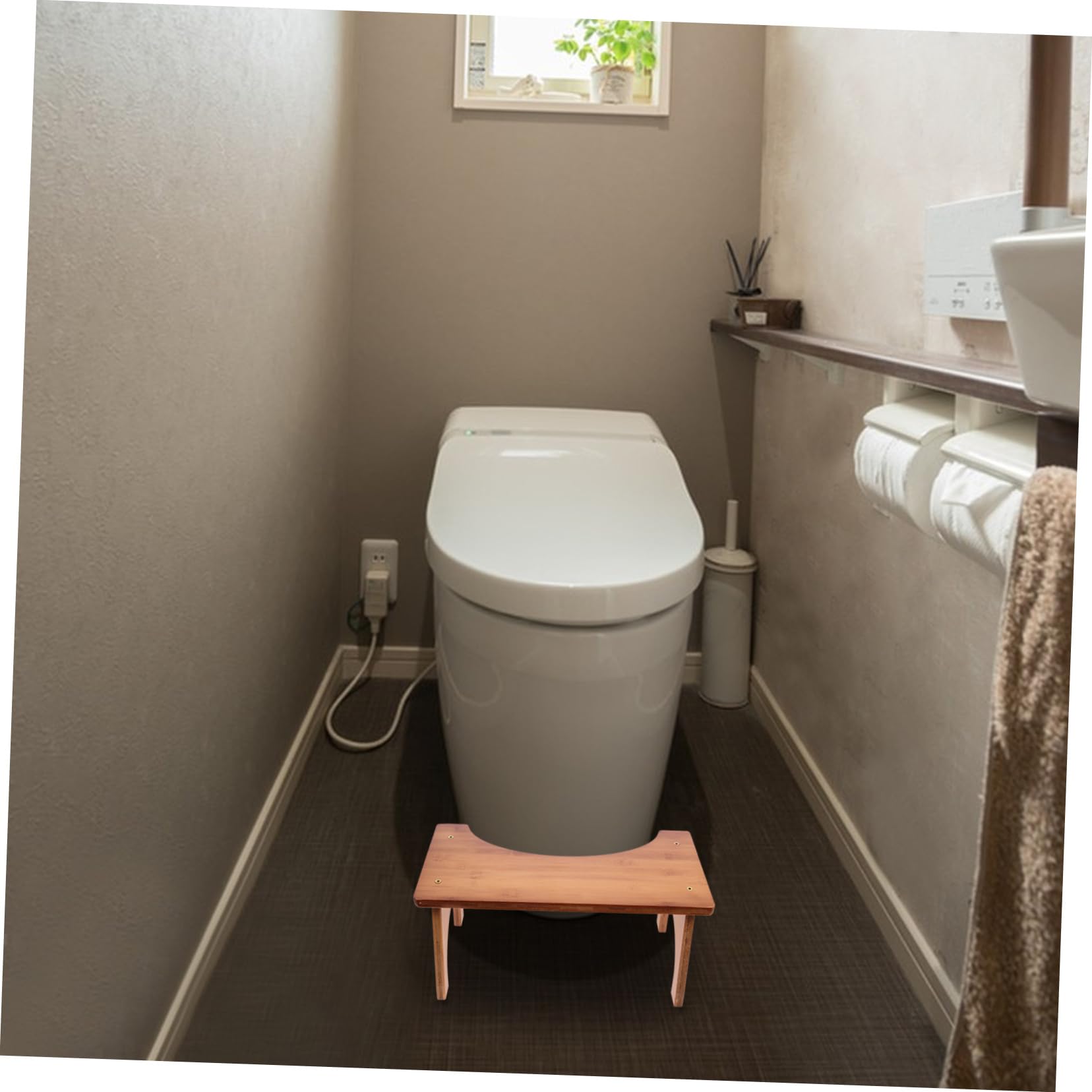 PACKOVE Sgabello per Wc Antiscivolo Sgabello da Bagno Sedia per Doccia Piedi per Casa