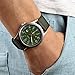 JewelryWe Reloj Militar Analógico Hombre: Reloj Verde Redondo al Aire Libre Puntero Luminoso Correa de Nylon Calendario Esfera Clara y Fácil de Leer Imagen de JewelryWe Reloj Militar Analógico Hombre: Reloj Verde Redondo al Aire Libre Puntero Luminoso Correa de Nylon Calendario Esfera Clara y Fácil de Leer