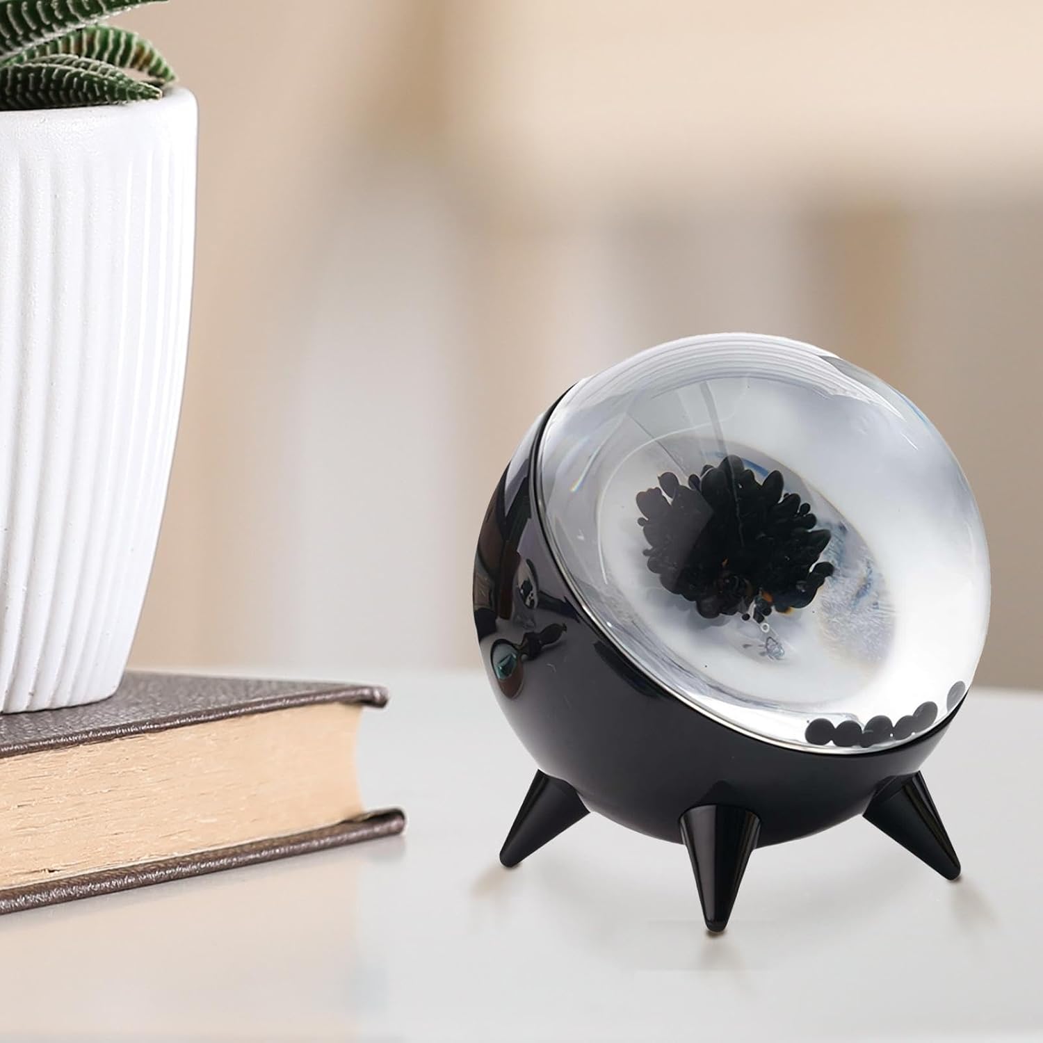 Ferrofluid Lamp, Ferrofluid Speaker, Dancing Ferrofluid, Venoms Sound Fluid, Ferro Fluid Sound Visualizer, Charging Ferrofluid Speaker Sound Visualizer with Light, Ferrofluid Display Lamp