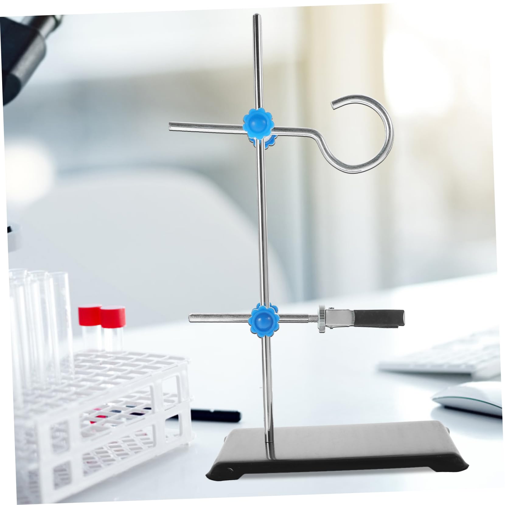 Support De Laboratoire Portable Mini En Fer 30 Cm Support De Cornue Compact Pour Chimie Et Physique Équipement Scolaire Et Scientifique Et Pratique