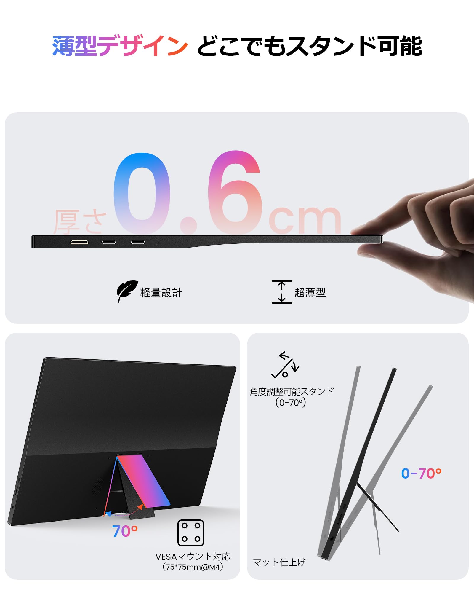 Amazon.co.jp: Newsoul モバイルモニター 15.6インチ モバイル
