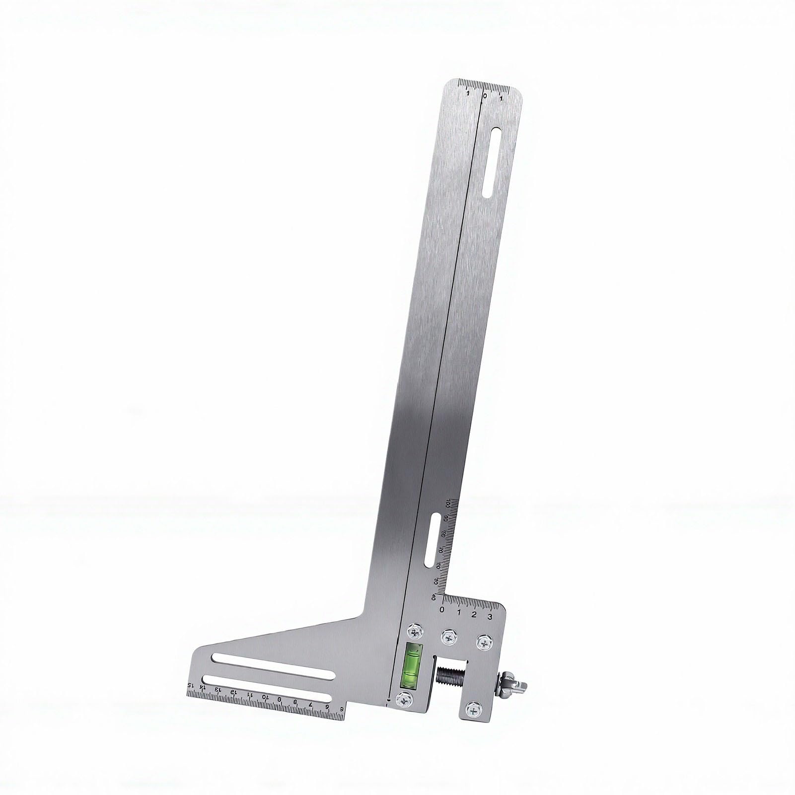 Righello per Posizionamento Elevatore, Calibro Guida 400 mm in Acciaio Inossidabile, Strumento di Misurazione Preciso per Manutenzione Ascensori e Dimostrazioni Scolastiche