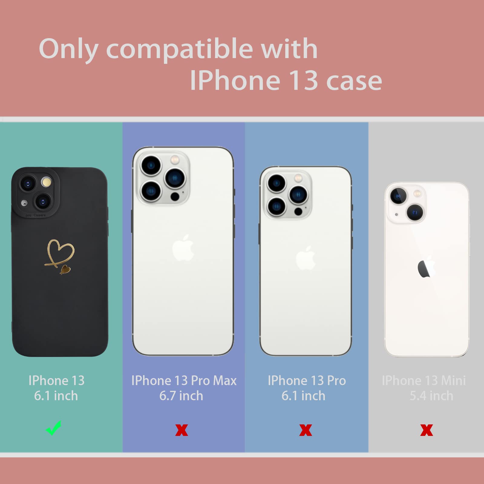 Newseego Cover compatibile con iPhone XR, custodia in silicone a forma di cuore amore carino per donne e ragazze custodia protettiva antigraffio TPU flessibile per iPhone XR - rosa