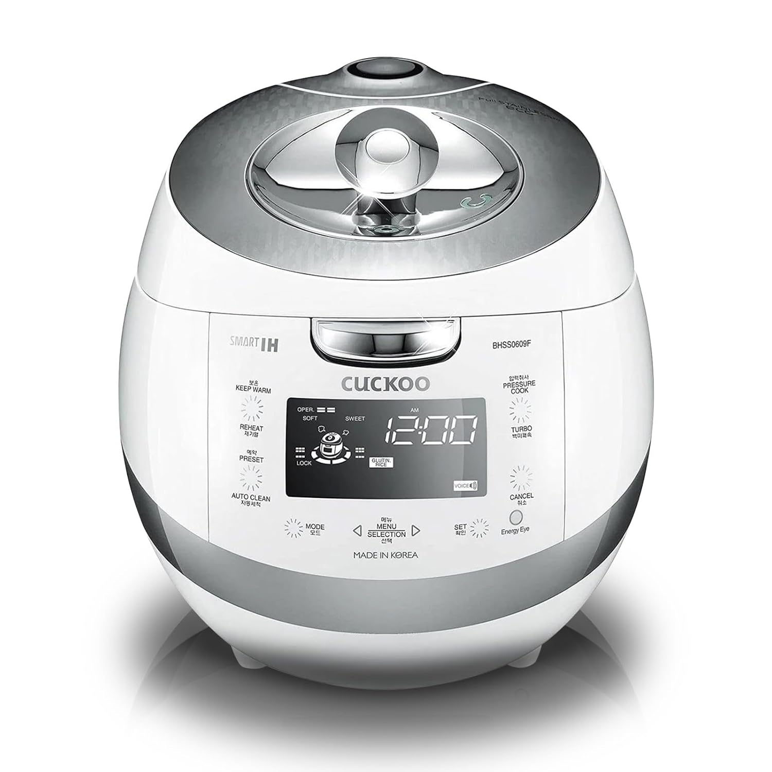 CUCKOO High Pressure Rice Cooker 6-Cup Uncooked 12-Cup Cooked with Induction Heating Technology Versatile Rice Maker with 16