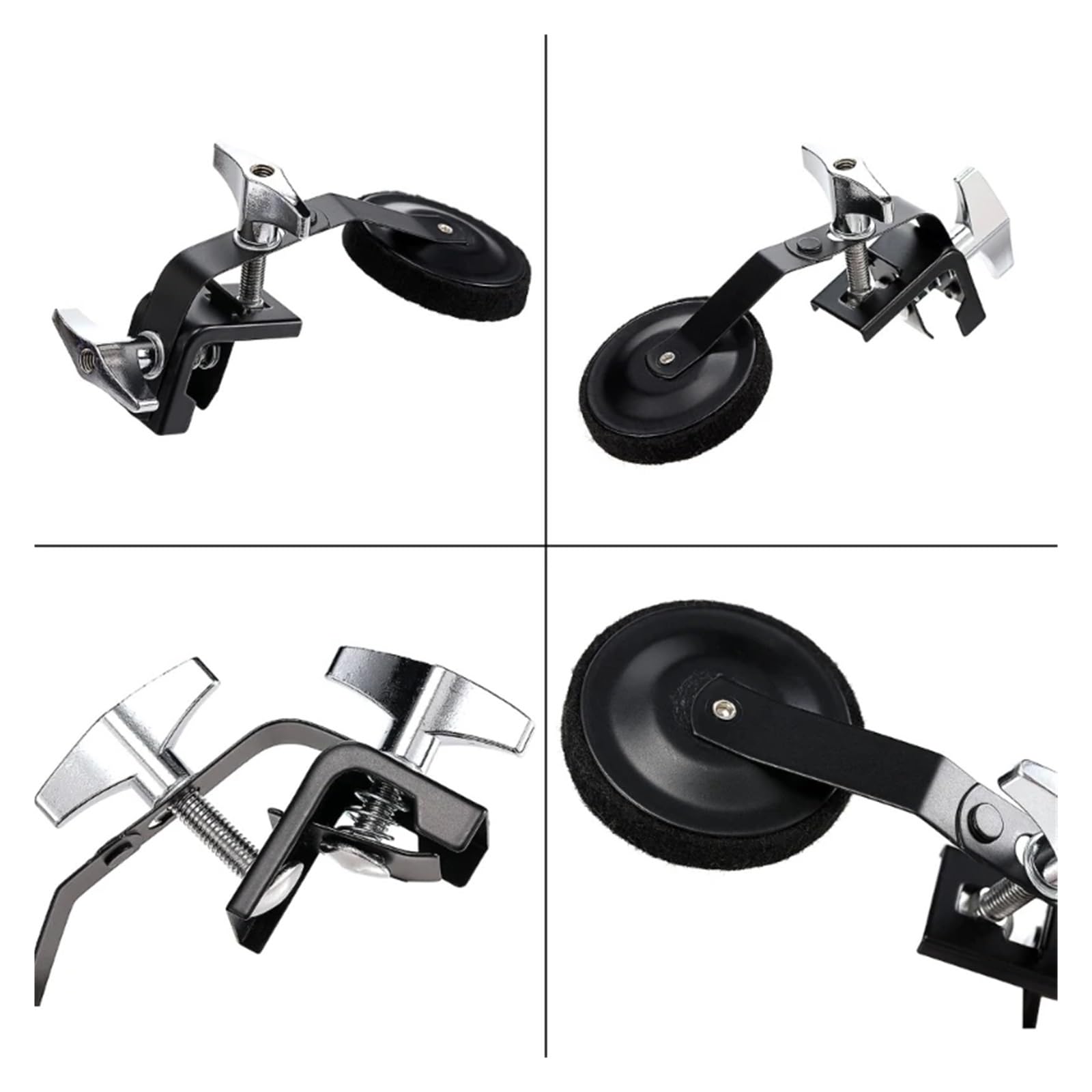 Feutre Silencieux Tambour Avec Pince Réglable