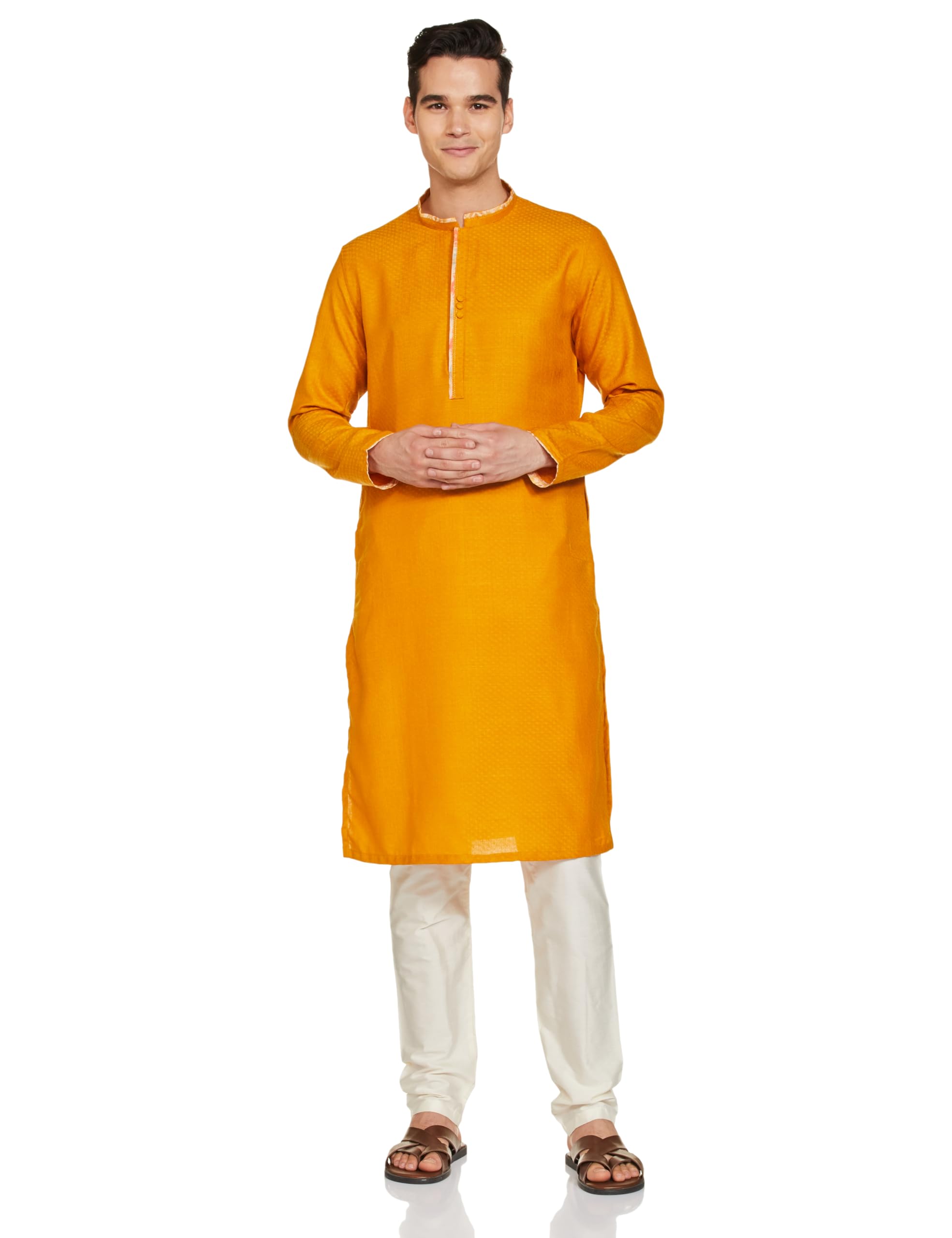 manyavar Men's Printed Motifs Festive Kurta Set (2pcs)-picture-20