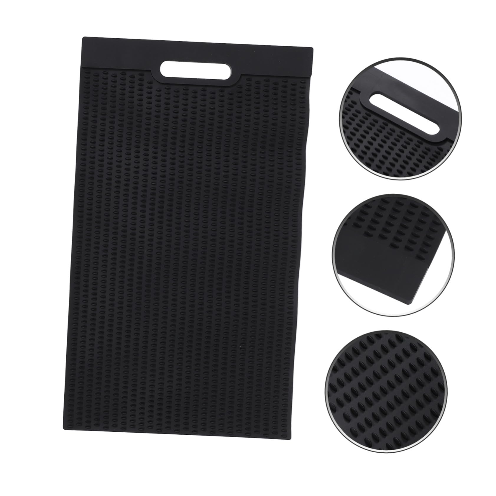 Pvc Fischmatte Antirutsch Küchenmatte Fischputzbrett Entwässerungsmatte Fischfiletunterlage Klein Schwarz Langlebig Vielseitig Für Fischreinigung Und Filetieren