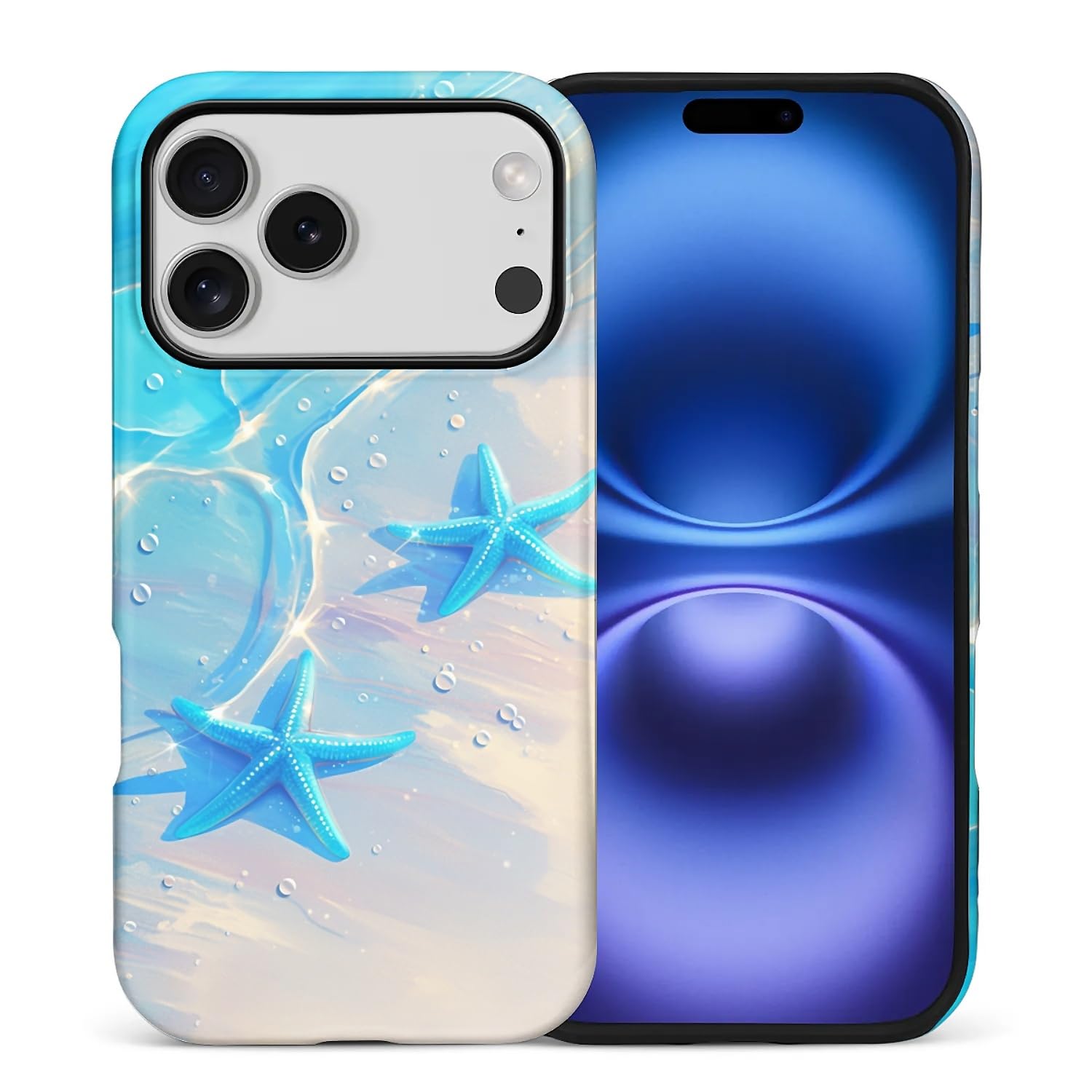 Coque iPhone 17 Pro silicone mat motif étoile de mer pour vos vacances - 8