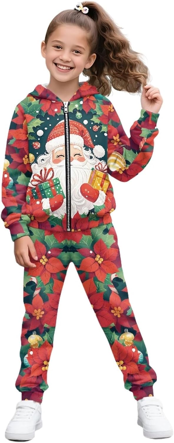 HUIACONG Girls Sweatsuits Kids Sweat Set Children Long Sleeve Tracksuits for Boys