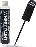 Vista 9 de SYOAUTO Pluma de pintura de retoque de borde plateado para reparación de arañazos, pintura de retoque para llantas de automóvil, color universal