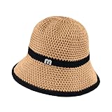 ZHAOCAI Sonnenhut Damen, Strohhut für Reise Urlaub Strand Outdoor, UV Schutz...