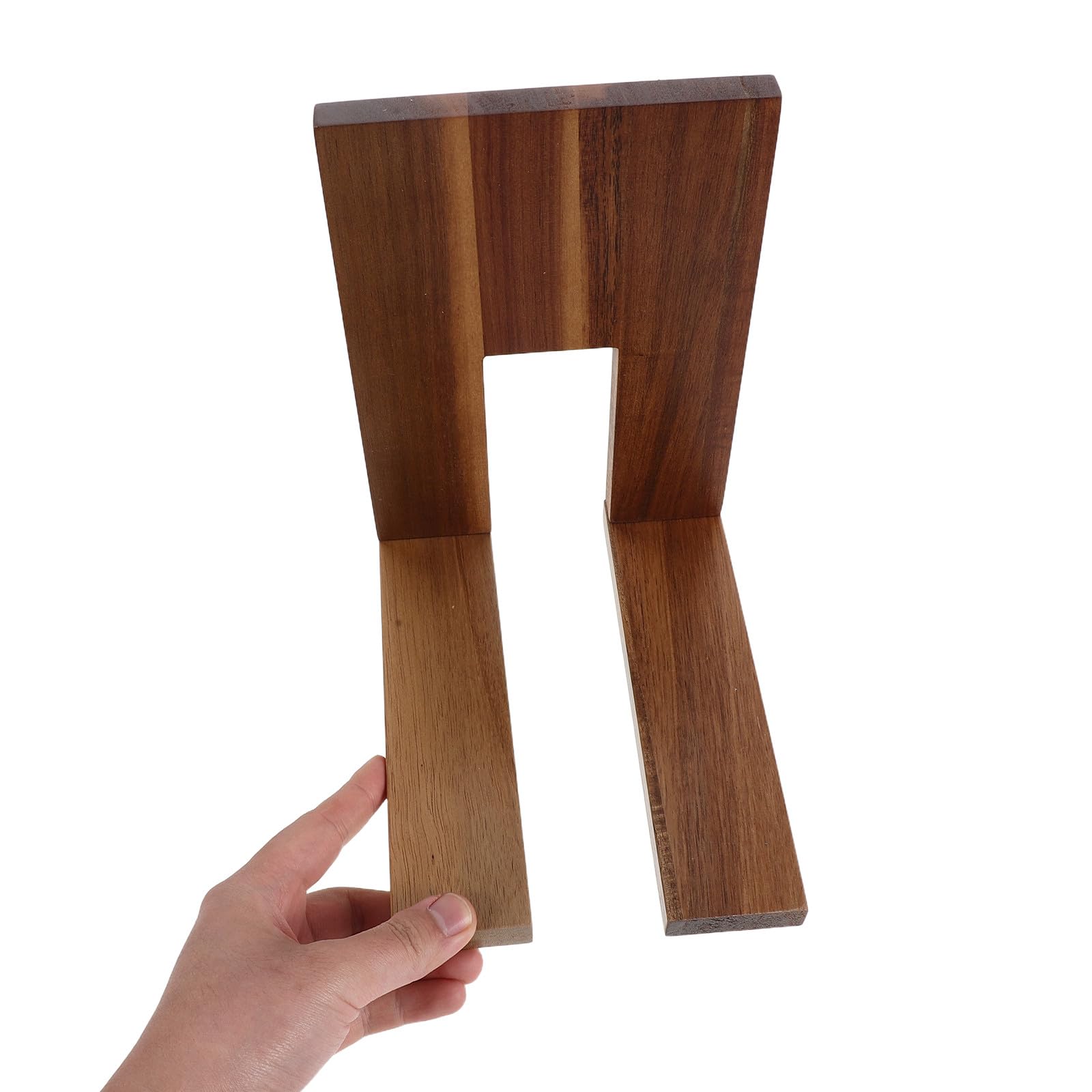 Estante ajustable de madera para discos de vinilo - Soporte extensible para discos, álbumes y revistas - Organizador versátil para el escritorio de la sala de estar o del estudio