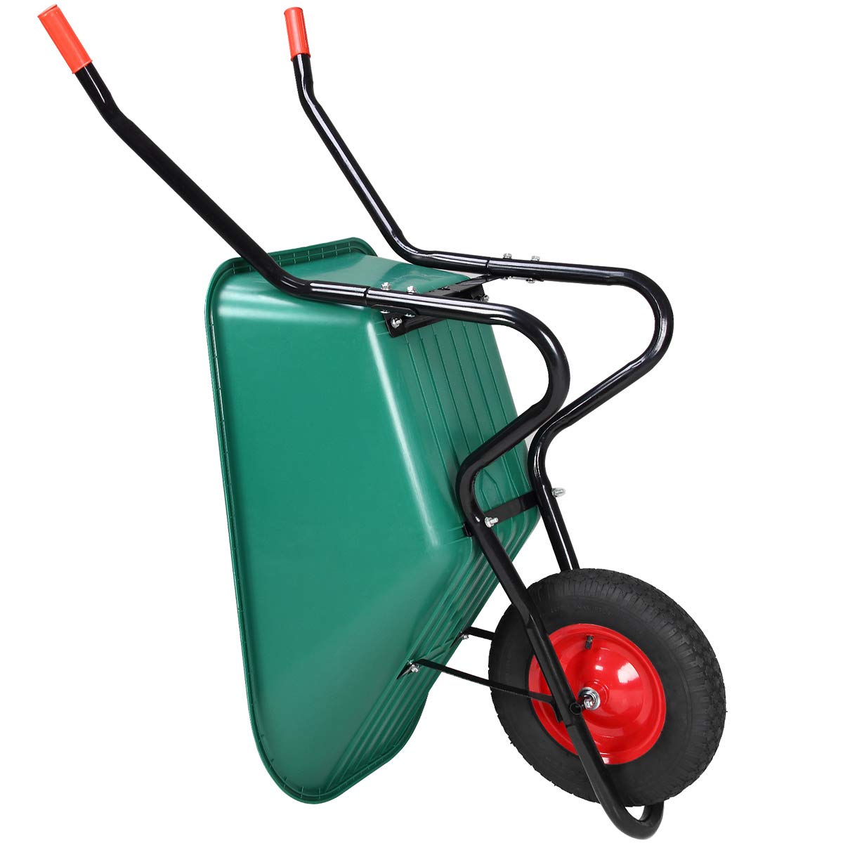 Deuba Wheelbarrow 100L Garden Wheel Barrow Heavy Duty Pneumatic Tyre
